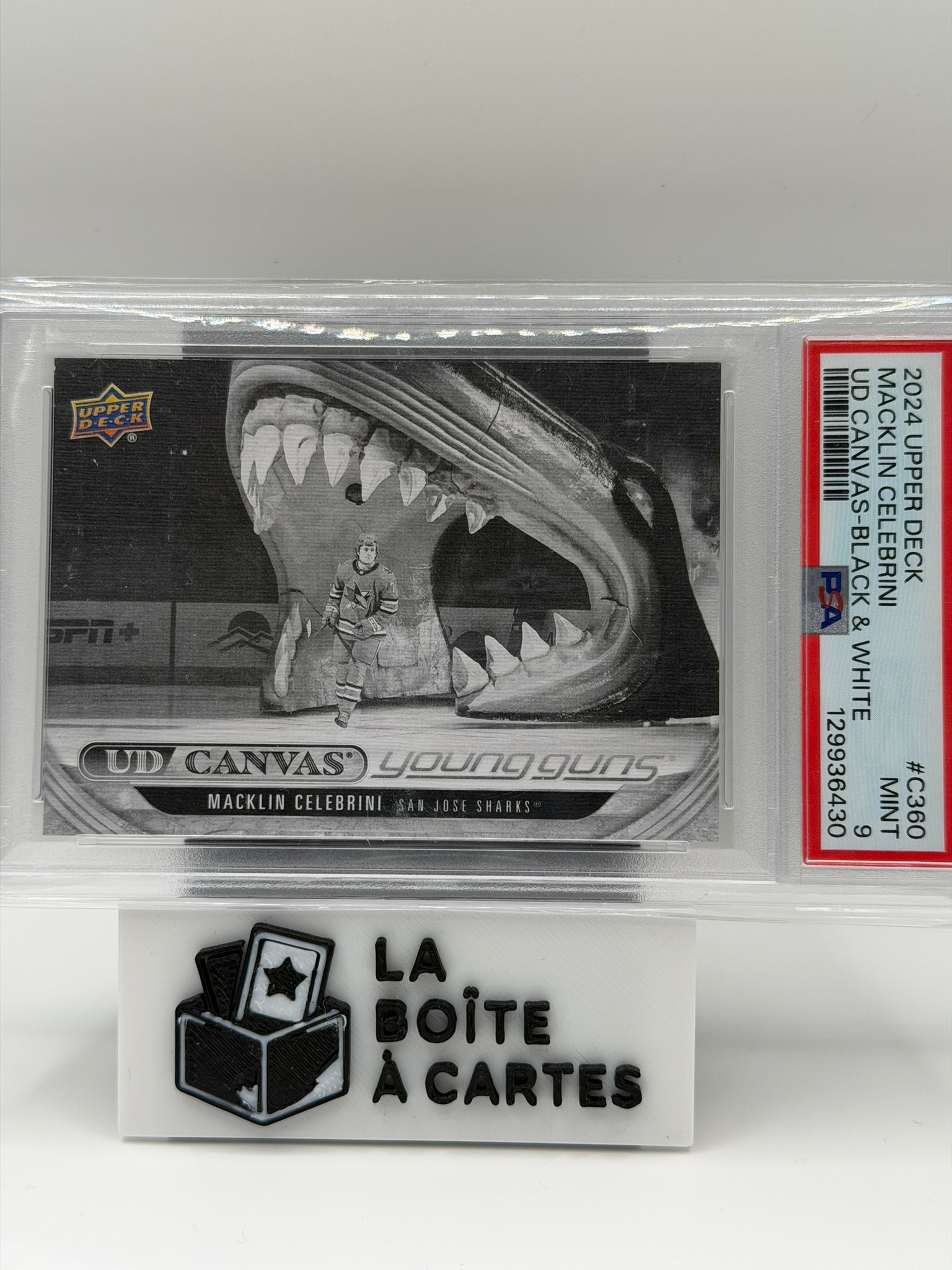 MACKLIN CELEBRINI YOUNG GUNS CANVAS BLACK PSA 9