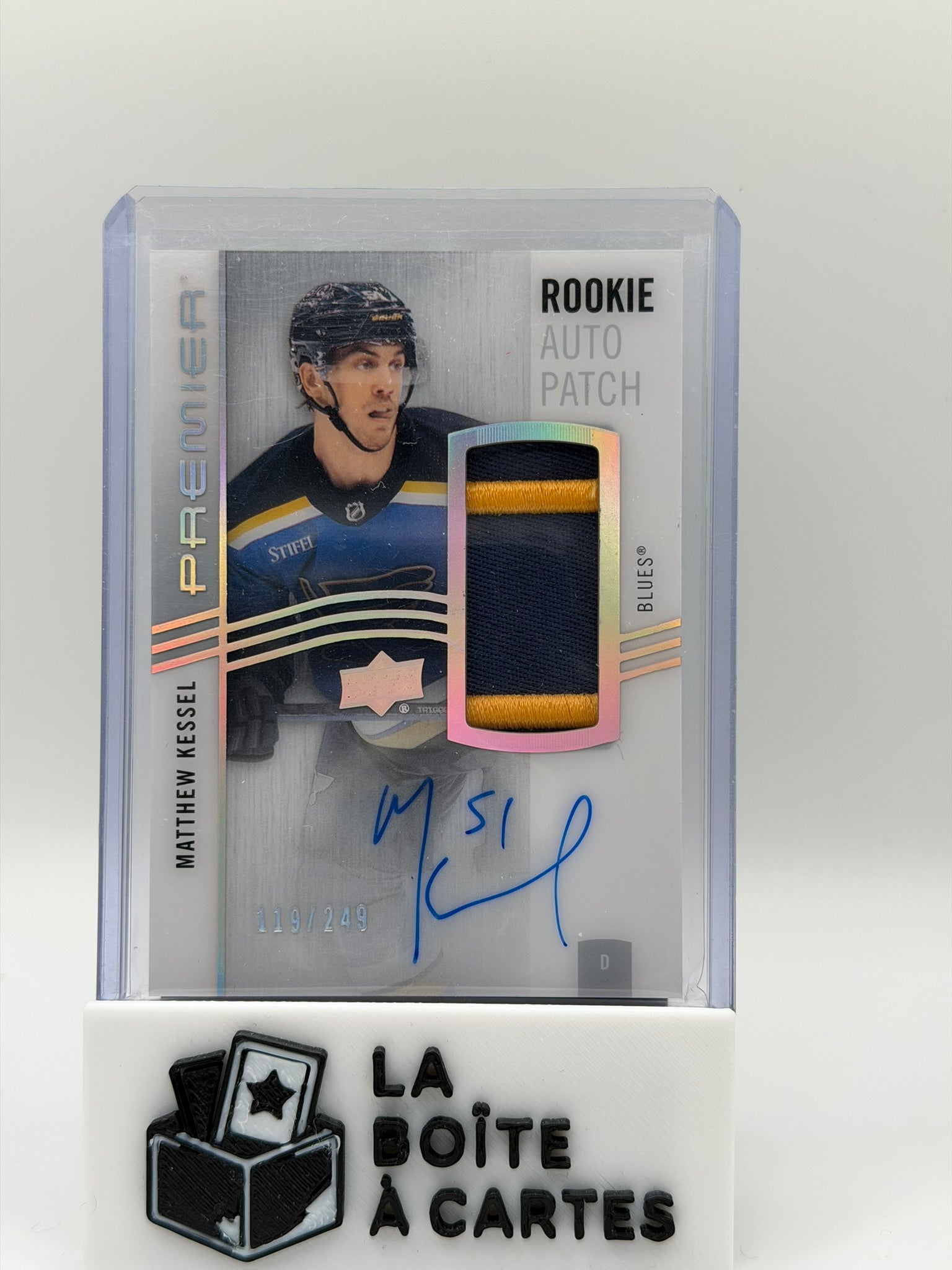 MATTHEW KESSEL PREMIER ROOKIE AUTO PATCH /249