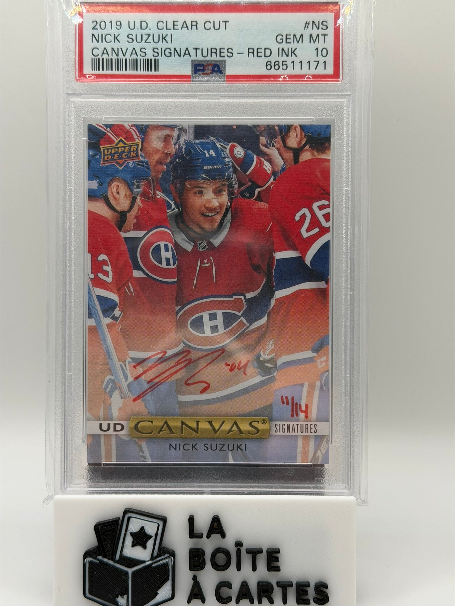NICK SUZUKI CLEARCUT CANVAS AUTO /14 PSA10