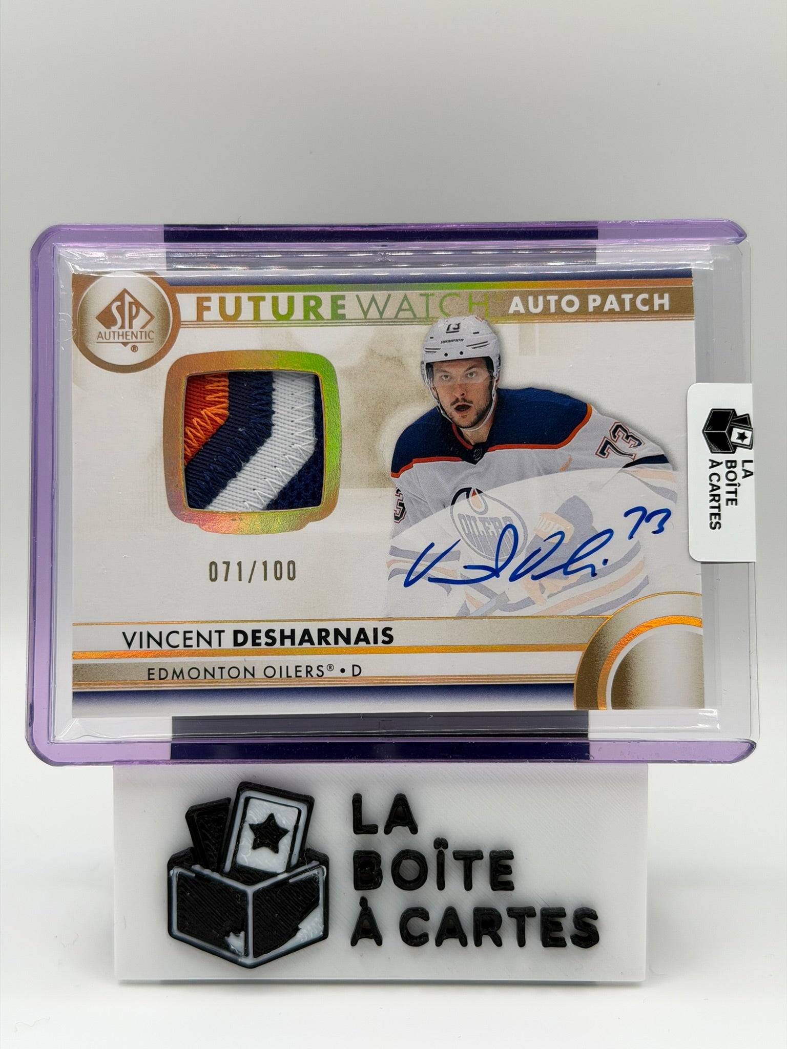 VINCENT DESHARNAIS FUTUR WATCH AUTO PATCH /100
