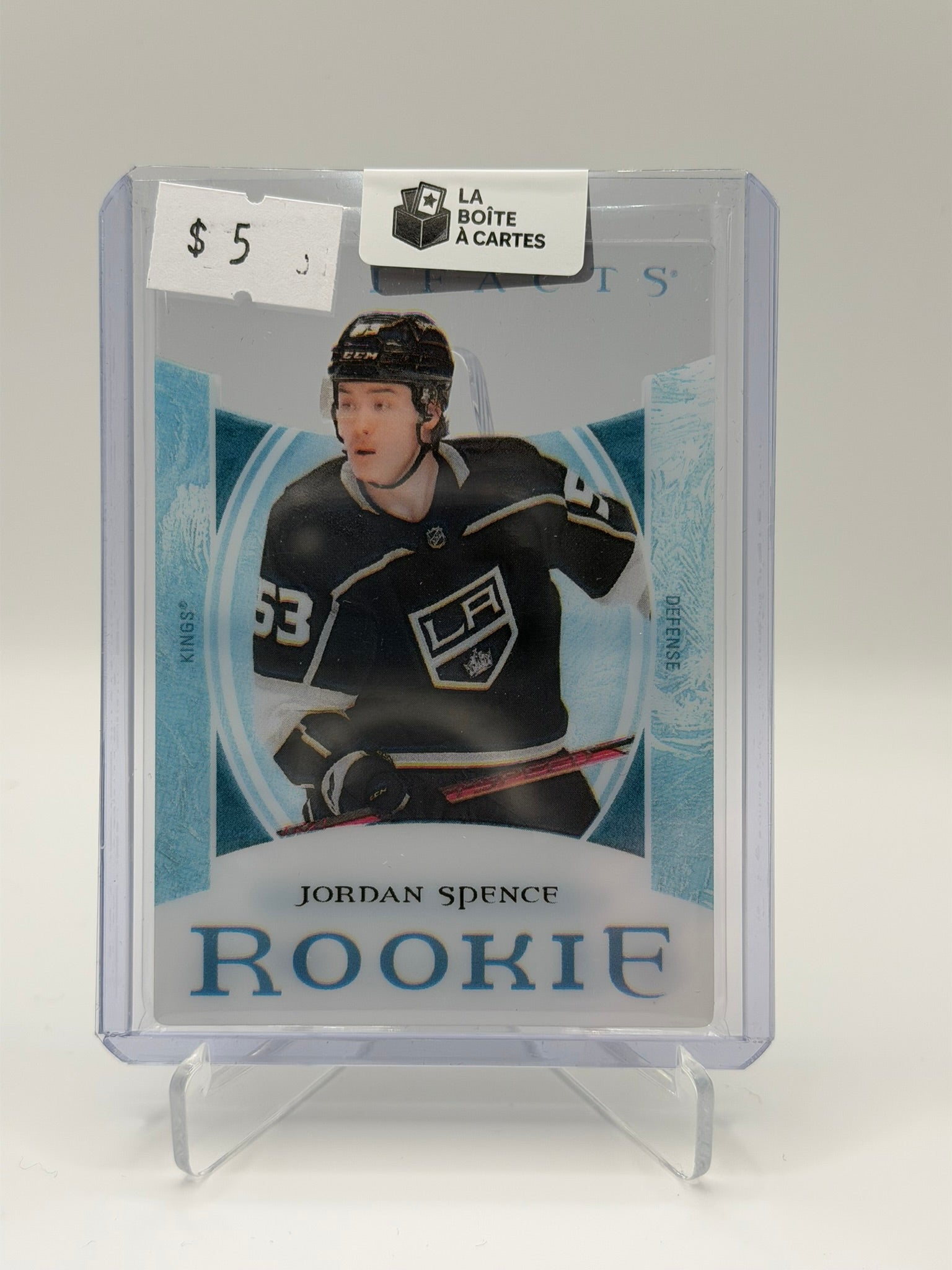 JORDAN SPENCE ROOKIE ARTIFACT PLEXIGLASS