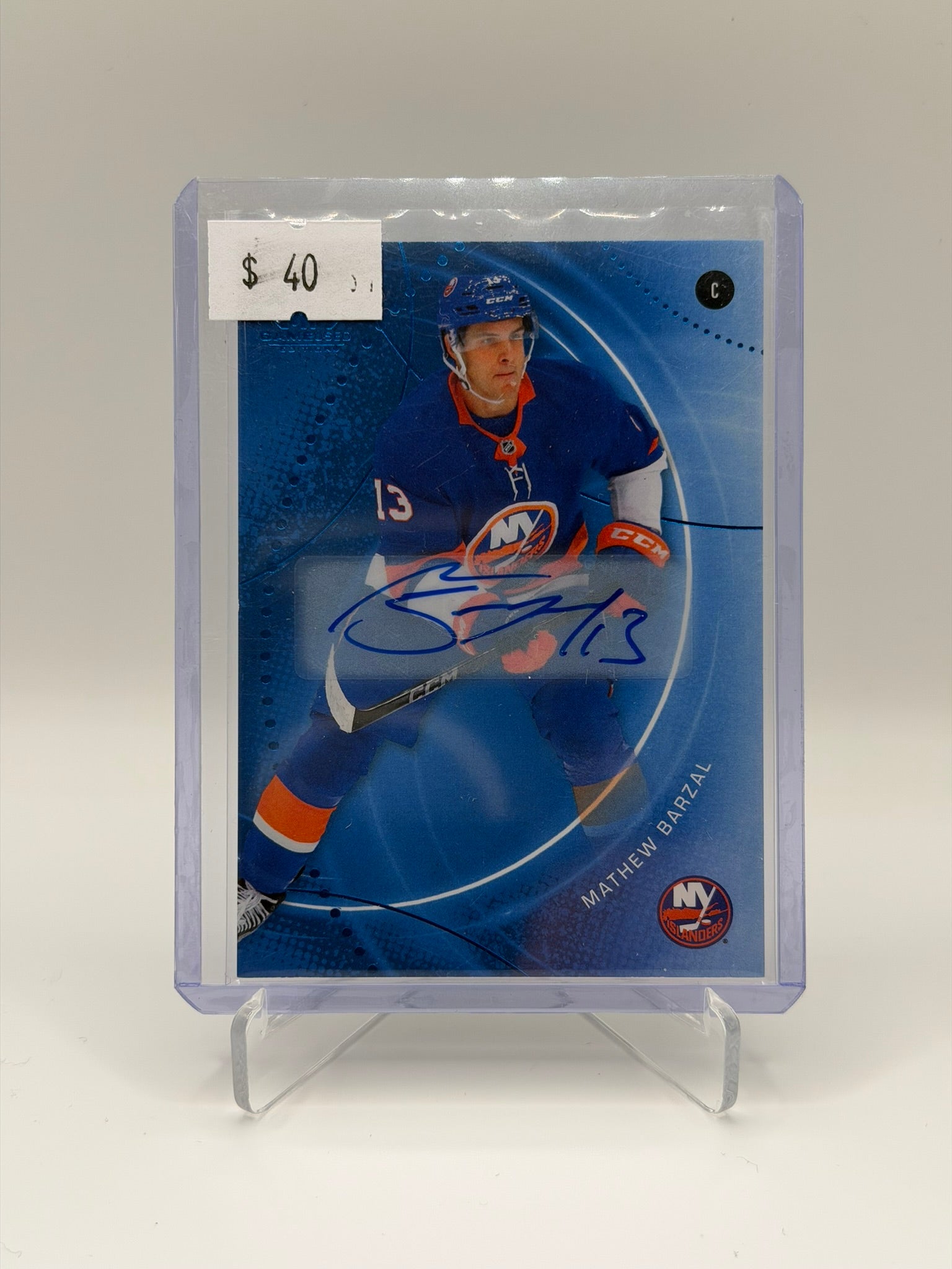 MATHEW BARZAL BLUE AUTOGRAPH