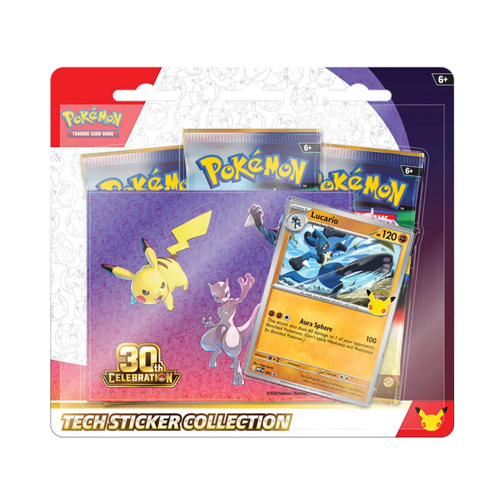 Pokémon - 30th Celebration - Tech Sticker Collection 16 sept - pre-commande