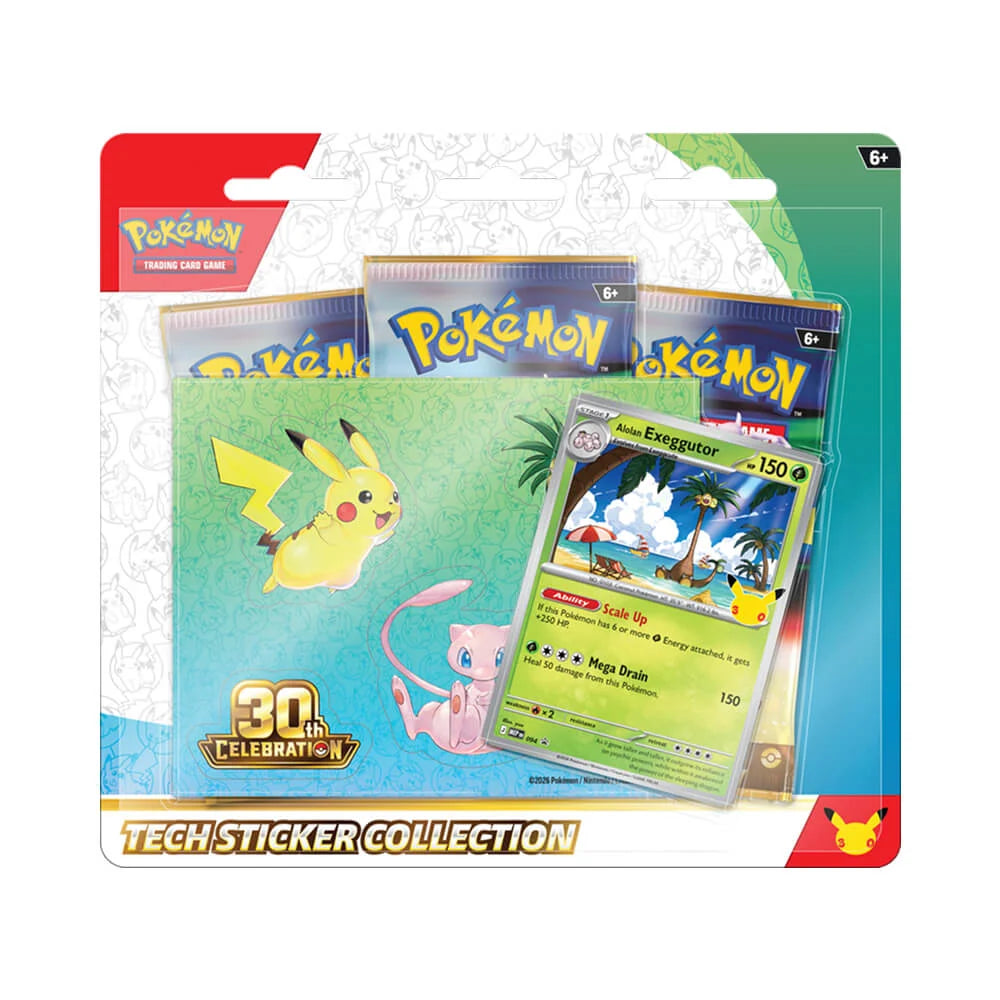 Pokémon - 30th Celebration - Tech Sticker Collection 16 sept - pre-commande